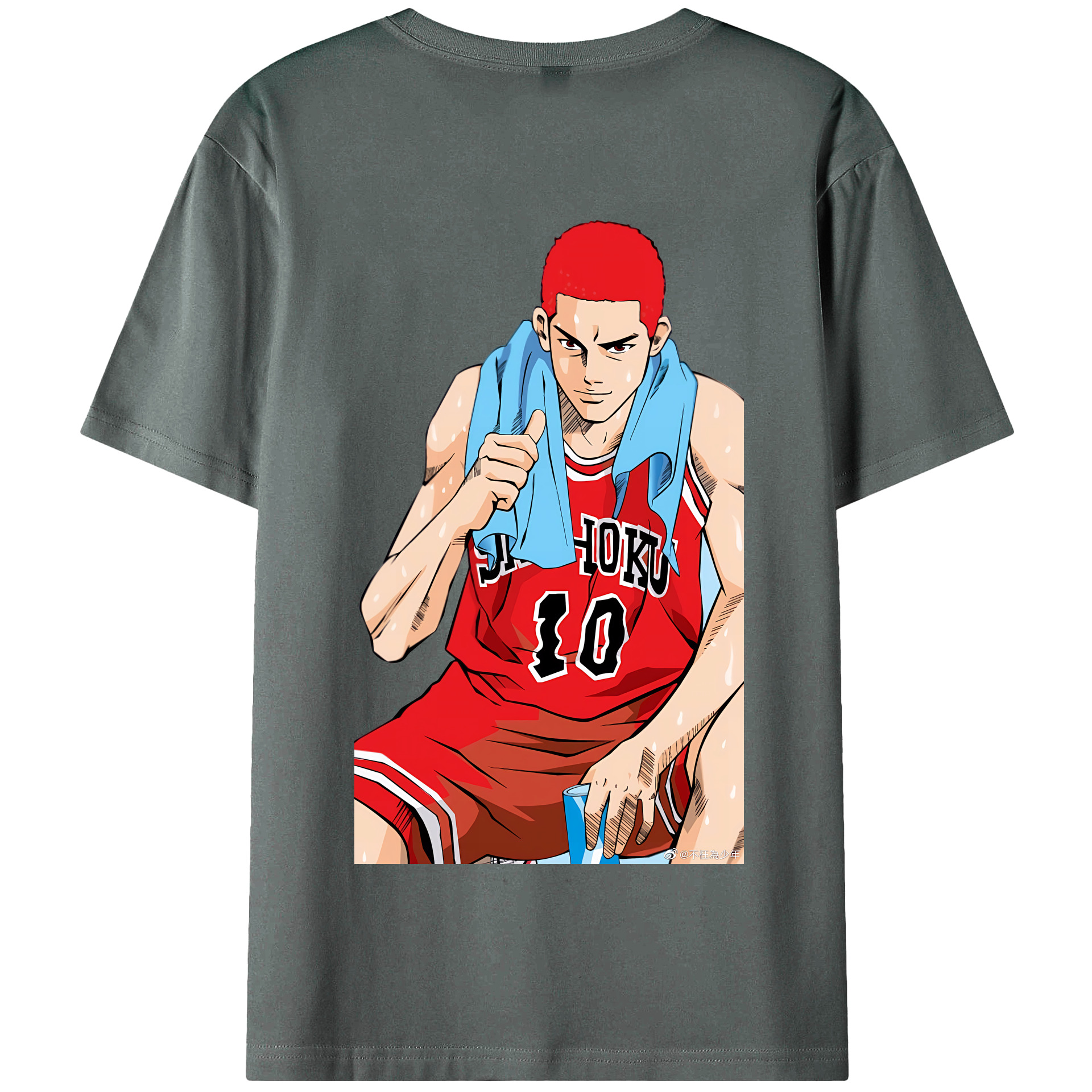 SLAM DUNK／スラムダンク 綿100％半袖Tシャツ（背面プリント）